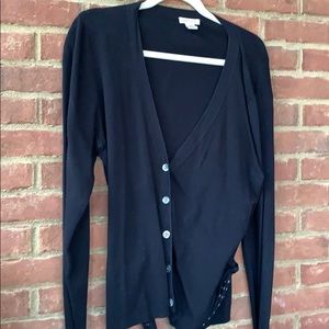Harolds black cardigan